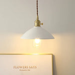 Ceramic Knob Switch LED Pendant Light, Nordic Modern Hang Lamp