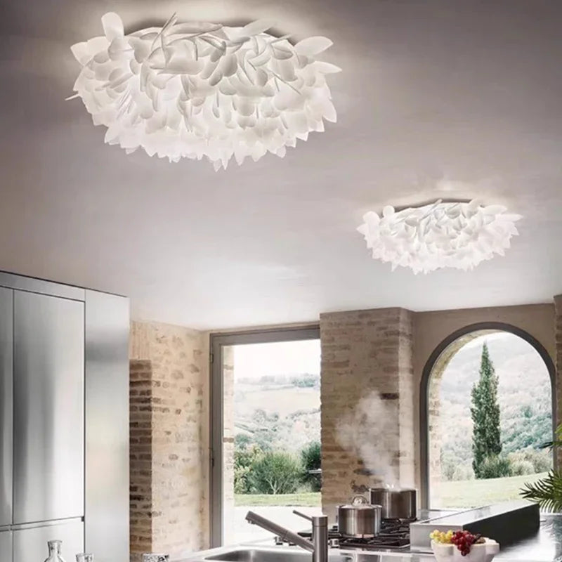 Luxury Petal Ceiling Lamp for Bedroom Foyer Dining Room Lighting