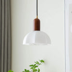 White Glass LED Pendant Lamp - Modern Hanging Light Fixtures