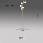 Silver Gold Molecule Stainless Steel LED Chandelier - 2022 Trend