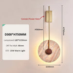 Moonshade Natural Marble Sconce