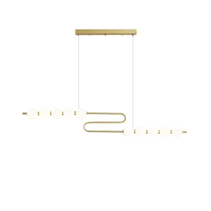 Love Gold Chrome Chandelier LED Suspension Lighting for Dinning Room