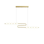 Love Gold Chrome Chandelier LED Suspension Lighting for Dinning Room