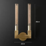 Retro Glass Wall Sconces for Hotel Clubhouse Corridor and Bedroom