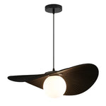 Nordic White/Black Fabric Chandelier Glass Shades Pendant Lamp