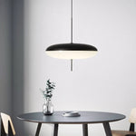 Modern Saucer Pendant Light 30/50cm Black White for Home & Commercial Decor