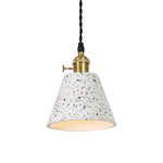 Terrazzo LED Pendant Lights, Adjustable Wire, Nordic Modern Hanging Lamp