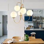 Glass Balls Chandelier Pendant Light for Living Dining Room