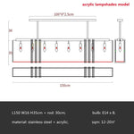 Gold Lustre Steel Pendant Lights - Luxury Dining Room LED Hanging Lamp