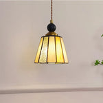 Afralia™ Tiffany Glass LED Pendant Lights - Modern Nordic Adjustable Hanging Lamp fix