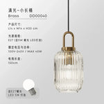 Glass Pendant Lights LED E27 Retro Luxury Hanging Fixtures for Dining Room