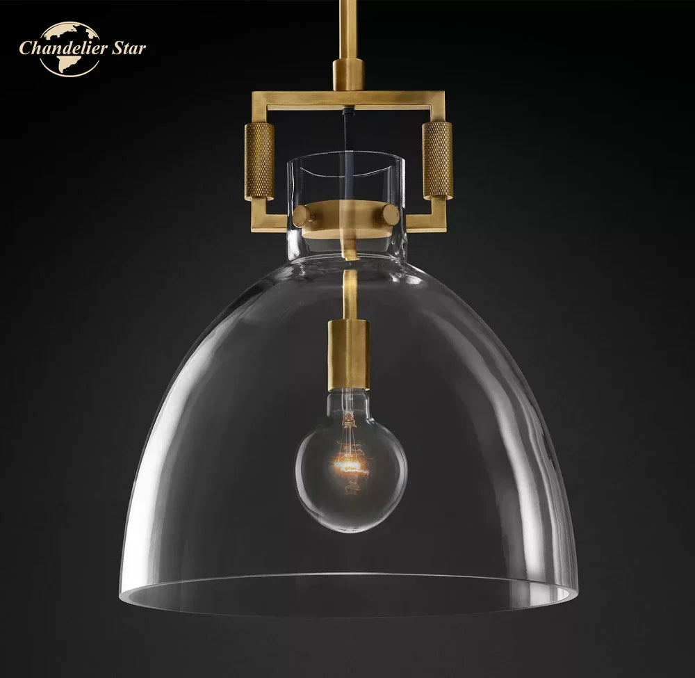 Glass Pendant Chandeliers Modern LED Hanging Lights for Living Room & Dining Room