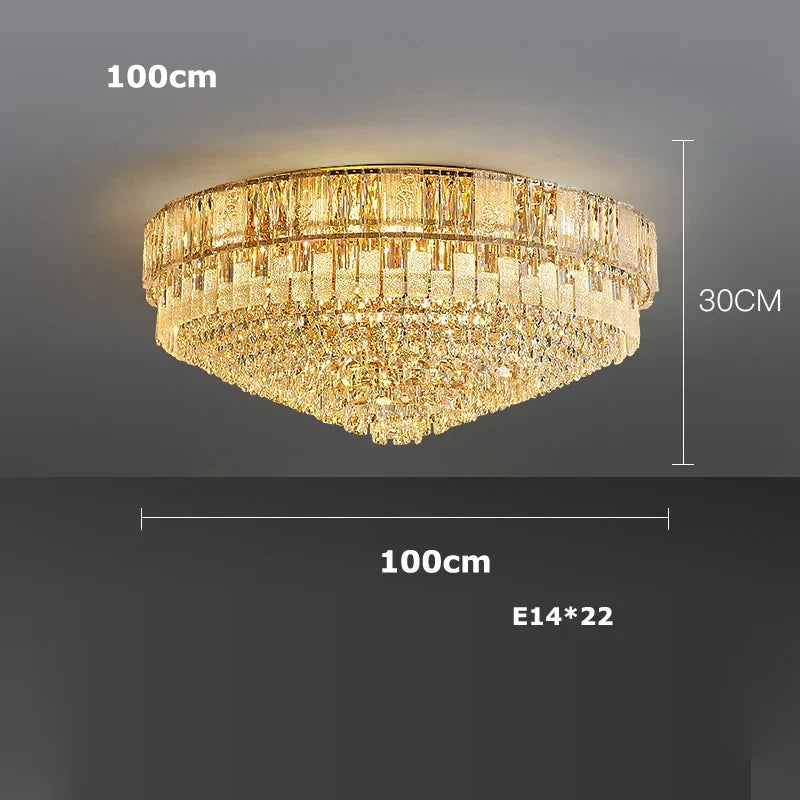 Silver Gold Chandelier Lighting Suspension Elegant Luminaire for Dinning Room