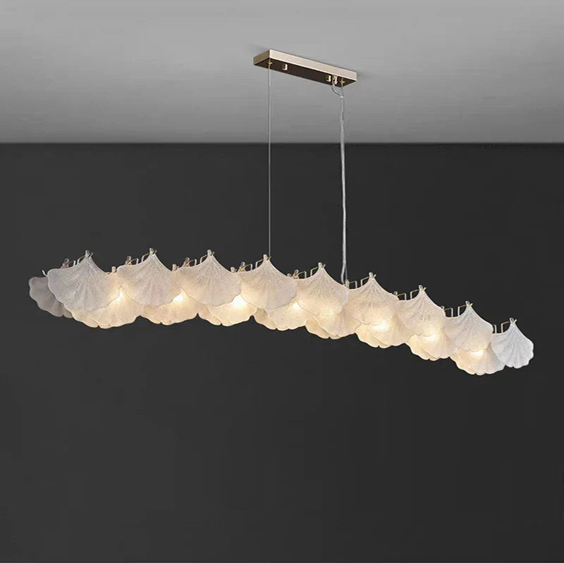 Maple Glass Chandelier Pendant Light Fixture for Living Room Bedroom