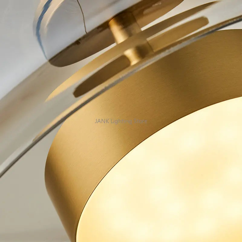 Amber Glass Chandelier Pendant Light for Living Room, Bedroom, Kitchen, and Bar