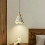Afralia™ Wabi Sabi Cement LED Pendant Lamp for Kitchen, Bedroom & Living Room