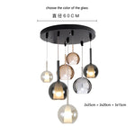 Designer Glass Chandelier Pendant Light for Dining Room Kitchen Loft Home Decor