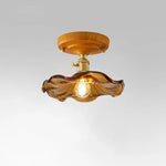 Brass Glass Ceiling Lamp Modern LED Light Fixture - Elegant Home Decor