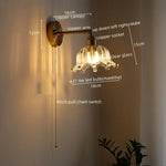 LED Wall Lamps: Nordic Modern Design with Pull Chain Switch for Bedroom, Restaurant, Bathroom