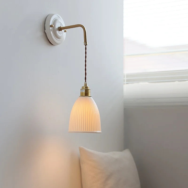 Afralia™ Nordic LED Wall Lamp 70CM Adjustable Bedroom Living Room Interior Light