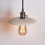 Yellow Travertine Stone Pendant Lights LED Modern Hanging Lamp - Nordic Design