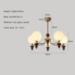 Afralia™ Wood Chandelier Wabi Sabi Pendant Lights Living Room LED Luminarias