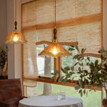 Afralia™ Cracked Glass LED Pendant Lights for Home Decor, Restaurant, Living Room, Kitchen