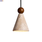 Afralia™ Yellow Travertine LED Pendant Lamp for Nordic Modern Home Décor
