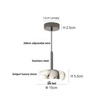 Afralia™ Stone LED Pendant Light Fixture Modern Hanging Lamp Luxury Design