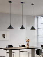 Brushed Sliver Black Pendant Light Chandelier for Bedroom Kitchen Dining Room
