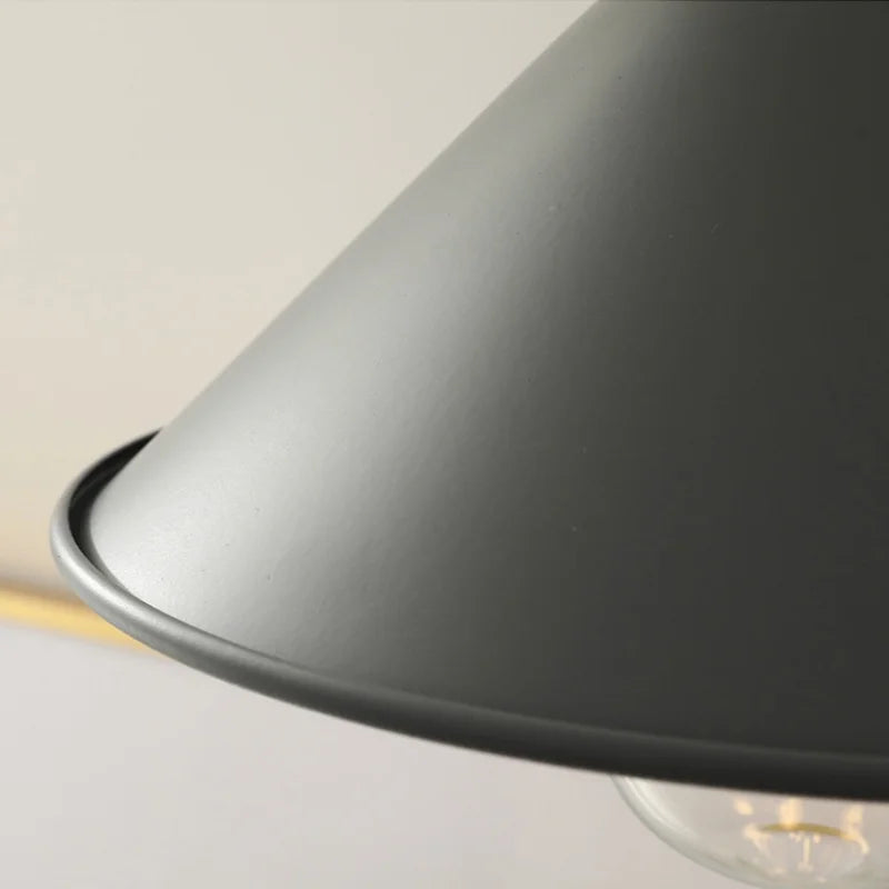 Copper Knob Iron LED Pendant Light - Adjustable Nordic Modern Hang Lamp