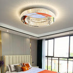 Modern K9 Crystals Dimmable LED Ceiling Light - Art Decor Luminarias