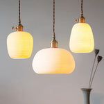 Minimalist Ceramic LED Pendant Lamp for Kitchen Bedroom Living Room