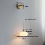 Afralia™ Modern Glass LED Wall Light Fixture Bedroom Aisle Study Lamp