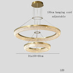 Luxury LED Ring Light Chandelier for Dining Room Décor