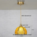 Crystal Glass LED Pendant Light Fixture for Kitchen Dining Room Bar Luxury Art Decor