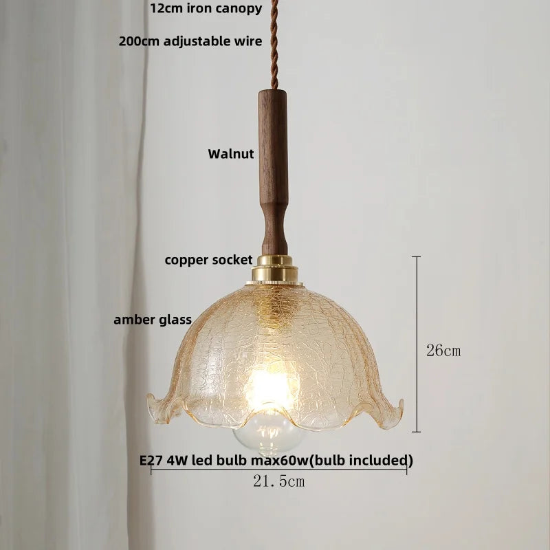 White Glass LED Pendant Lamp Study Bar Restaurant Nordic Modern Hanging Light