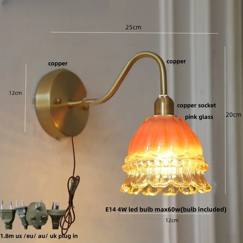 LED Jellyfish Wall Lamp: Modern Nordic Design, with Pull Chain Switch