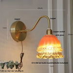 Pink Jellyfish LED Wall Lamp: Modern Nordic Design with Pull Chain Switch