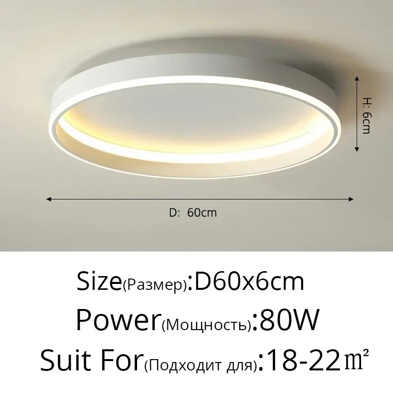 Circular LED Ceiling Lights for Home Decor and Indoor Lighting