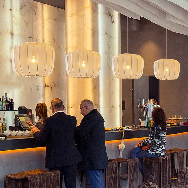 Nordic Minimalist Wabi Sabi Chandelier - LED Pendant Lamp for Home & Restaurant