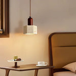 Yellow Travertine LED Pendant Lights | Mid Century Modern Hanging Lamp for Home and Kitchen