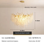 Modern Luxury Gold Branch Pendant Light - Aluminum LED Luminarias
