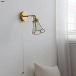Glass Wall Light Sconce Modern Nordic Bedside Lamp Aisle Hallway Balcony Lighting