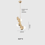 Silver Gold Molecule Stainless Steel LED Chandelier - 2022 Trend