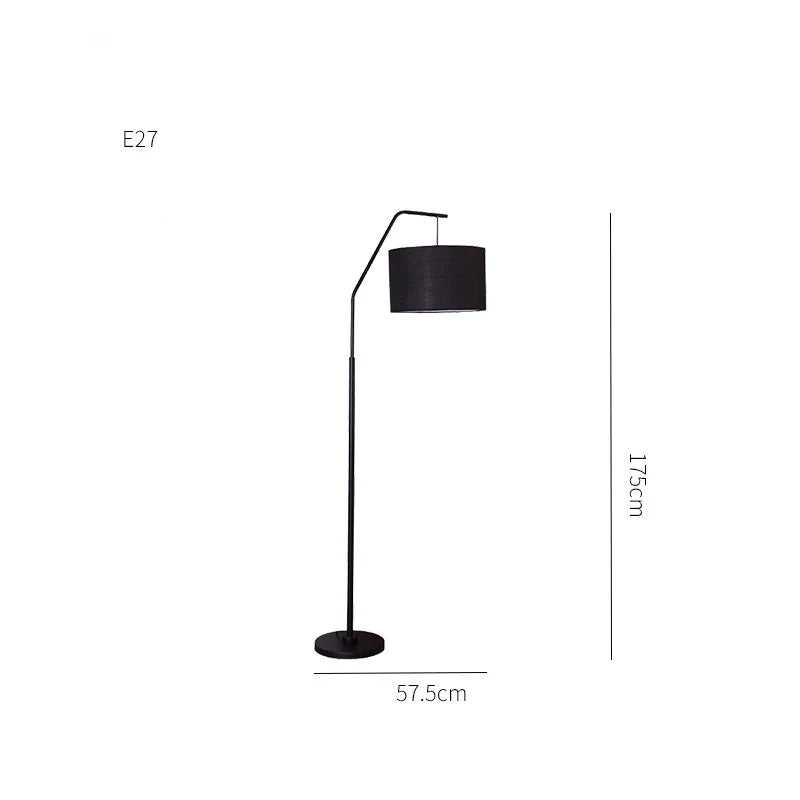 Modern Black Floor Lamp for Living Room & Bedroom Lighting
