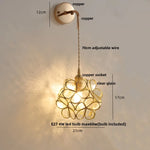 Modern Clear Glass LED Wall Light with Pull Chain for Bar, Cafe, Bathroom Mirror
