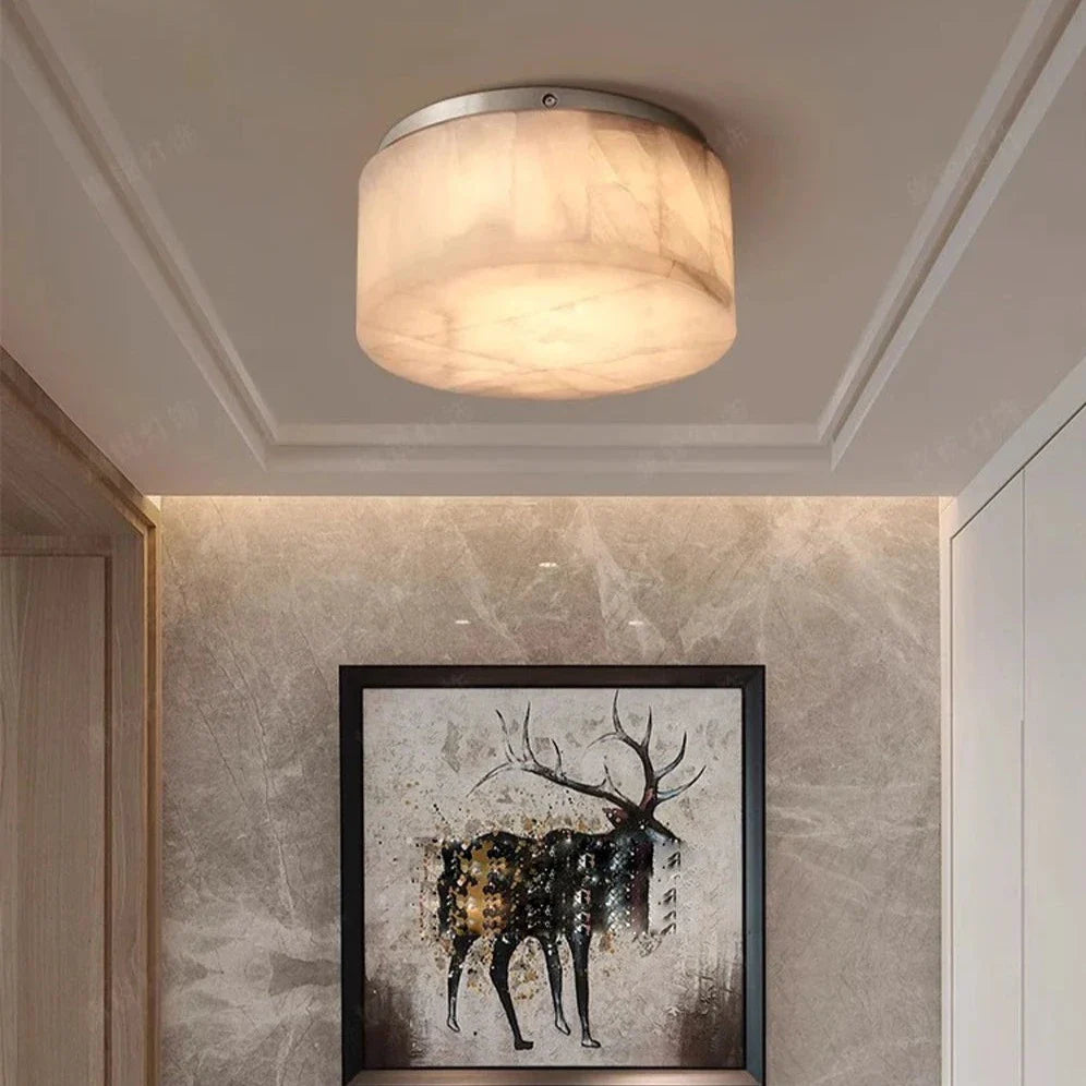 Moonshade Natural Marble Ceiling Light Fixture