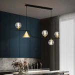 Glass Pendant Chandelier Nordic Ceiling Hanging Lamp - Kitchen Island Suspension Light