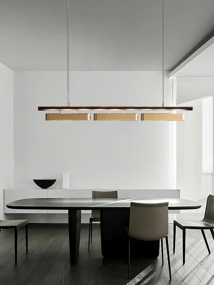 Nordic Gold Stainless Steel Chandelier for Modern Dining Table Decor